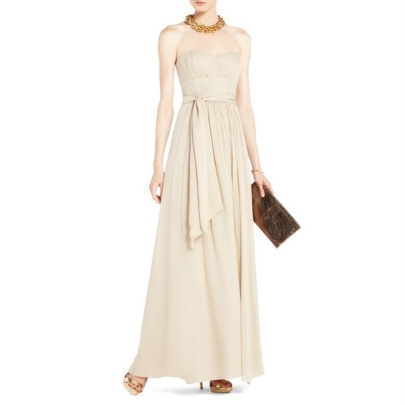 BCBG Maxazria Chatel Gown in Champagne - Picture 1 of 7